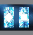 two ice banners vector image