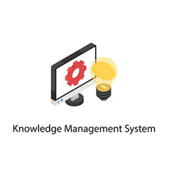 Knowledge management system Royalty Free Vector Image