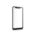 mobile smartphone with blank screen mockup vector image