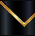 abstract gold metallic stripes and lighting vector image vector image