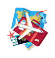 vacation conceptual flat style web banner vector image vector image
