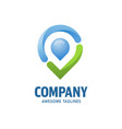 check point logo concept vector image