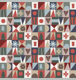 colorful christmas abstract seamless patterns vector image