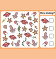 counting game for preschool children count how vector image