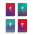 different brochures design templates vector image