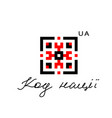 ukrainian folk pattern ethnic sign vector image