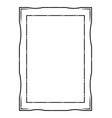 decorative linear frame vector image vector image