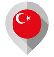 marker with flag for map vector image