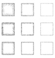 square shape set vector image