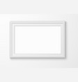 image white frame realistic blank elegant picture vector image