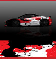 sport car decal abstract background vector image