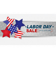 usa labor day sale banner united states national vector image