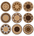 round ornament pattern vector image