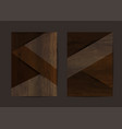 wood texture background geometric cover business vector image vector image