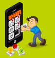 application online update vector image vector image
