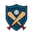 baseball bat isolated icon vector image