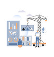 house building concept for web banner vector image