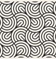 seamless pattern concentric semi-circles vector image