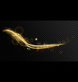 golden dynamick lights vector image vector image