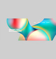 round shapes and circles geometric abstract vector image vector image