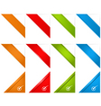 web page corner ribbons vector image vector image