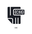 css isolated icon simple element from programming vector image