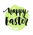 happy easter typography poster vector image