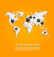 map 3d polygon vector image