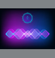sound wave voice assistant concept vector image vector image
