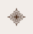 abstract ornament logo icon design vector image vector image