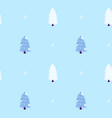 scandinavian christmas tree seamless pattern vector image vector image