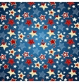 sketchy doodle stars seamless repeat pattern vector image