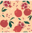 abstract seamless patterns with fruits vector image vector image
