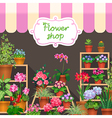 flower shop dark vector image vector image