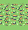 seamless pattern with german shepherds vector image vector image