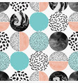 simple shapes seamless pattern for modern art vector image vector image