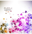 abstract background made from puzzle pieces vector image