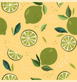 abstract seamless patterns with lime vector image vector image