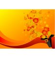 autumn leaves and pilgrims hat vector image vector image