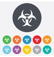 biohazard sign icon danger symbol vector image
