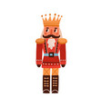 nutcracker vintage christmas toy festive xmas vector image
