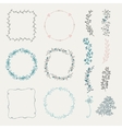colorful hand sketched frames borders design vector image