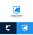 bear shield logo icon download vector image