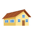 big house icon flat design vector image
