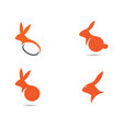 rabbit icon design vector image