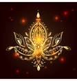hand drawn tattoo element lotusi vector image