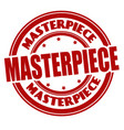 masterpiece grunge rubber stamp vector image vector image