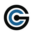 cg modern letter logo design template vector image vector image