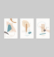 a set posters composition with abstract vector image