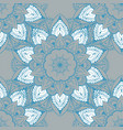 ornamental round seamless floral lace pattern vector image